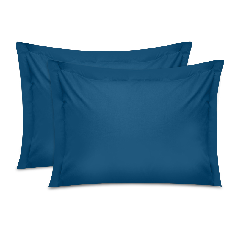 Μαξιλαροθήκες ύπνου Tonne Cotton Box Σετ 2 τμχ χρώμα πετρόλ 50×80+5εκ.