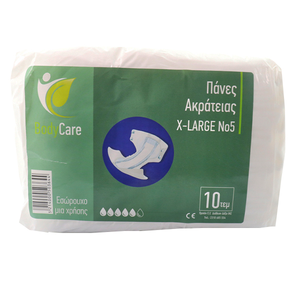 BODYCARE ΠΑΝΑ ΑΚΡΑΤΕΙΑΣ Νο4 (Χ-LARGE) 10τμχ
