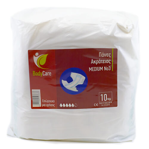 BODYCARE ΠΑΝΑ ΑΚΡΑΤΕΙΑΣ Νο3 (MEDIUM) 10τμχ