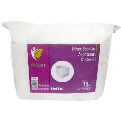 BODYCARE ΠΑΝΑ ΒΡΑΚΑΚΙ Χ-LARGE 10τμχ