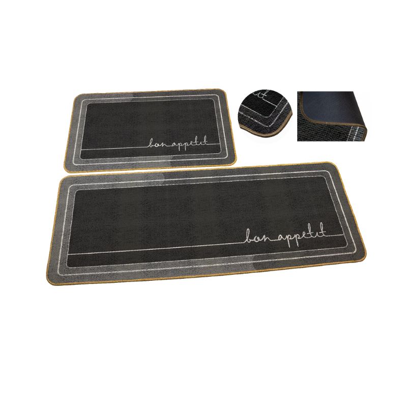 ΔΙΑΔΡΟΜΟΣ ΚΟΥΖΙΝΑΣ ΜΑΛΛΙΝΟΣ BON APETIT ΓΚΡΙ 55X120cm