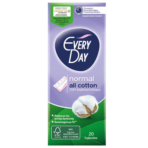 EVERYDAY ΣΕΡΒΙΕΤΑΚΙ ALL COTTON NORMAL 20τμχ