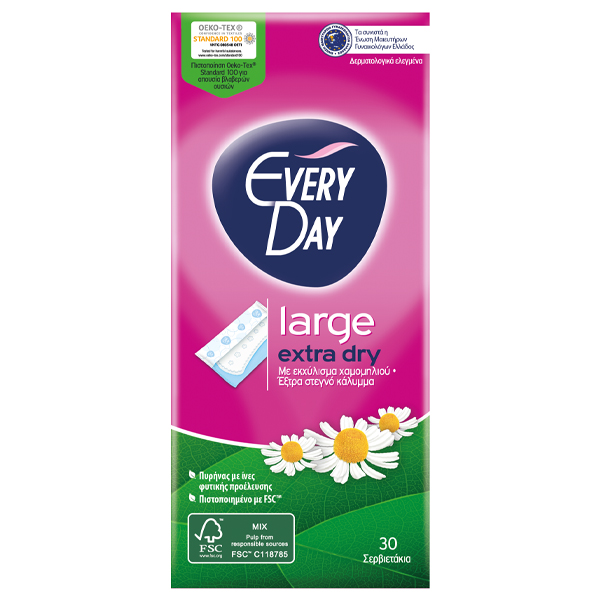 EVERYDAY ΣΕΡΒΙΕΤΑΚΙ EXTRA DRY LARGE 30τμχ