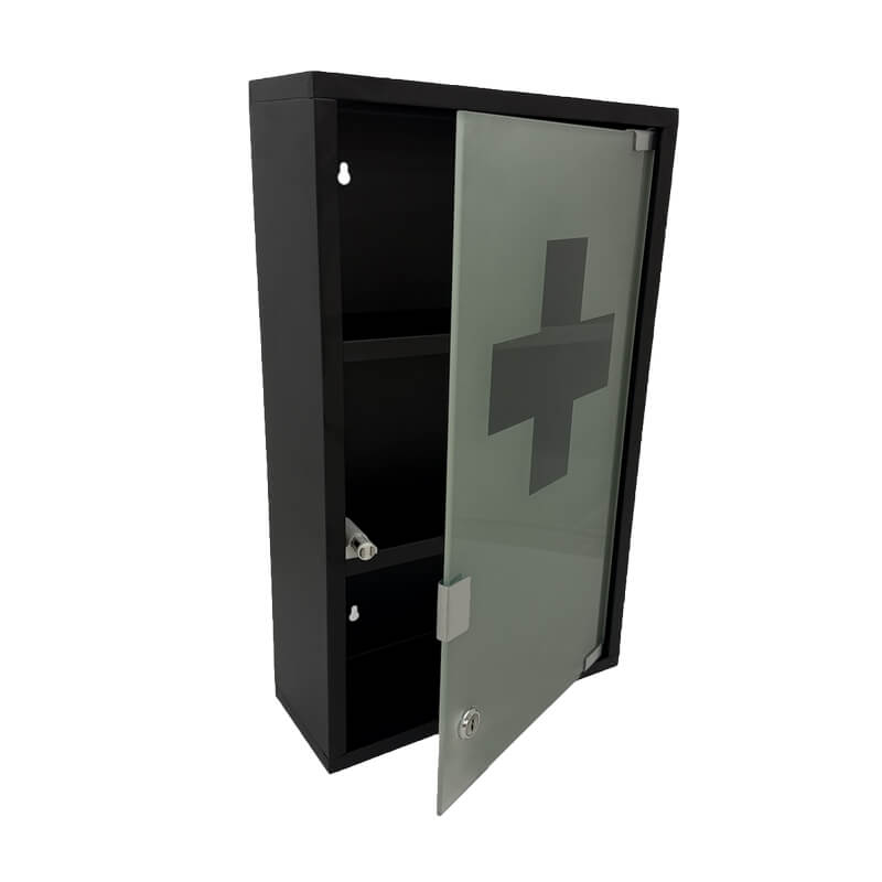 ΦΑΡΜΑΚΕΙΟ ΜΑΥΡΟ ΜΕ ΚΛΕΙΔΑΡΙΑ 30Χ12Χ50Υ