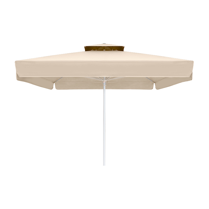 Ομπρέλα επαγγελματική Juno Megapap τηλεσκοπική αλουμινίου χρώμα εκρού 3,5×3,5m.