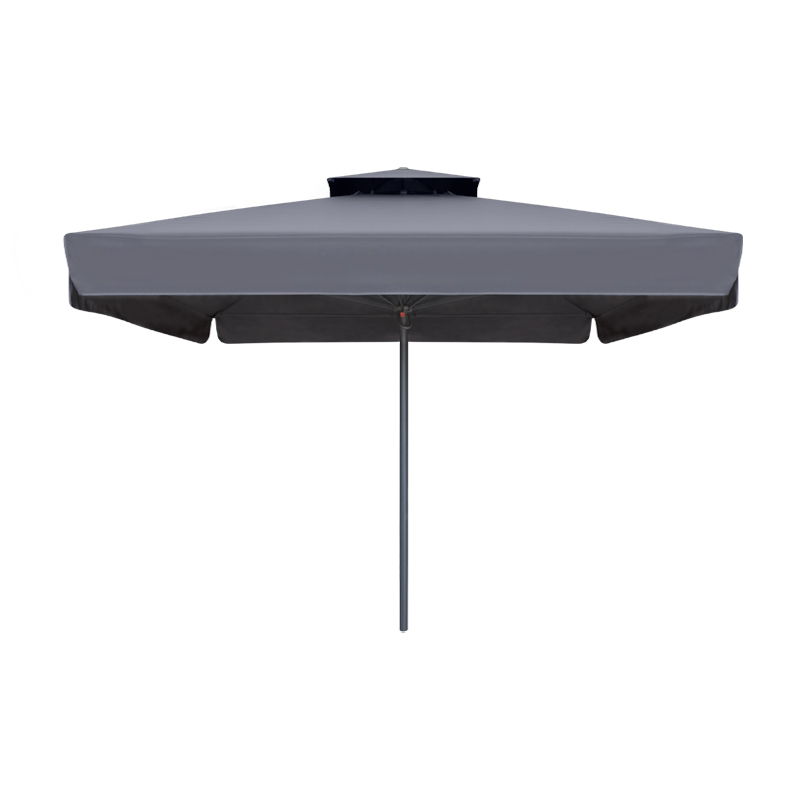 Ομπρέλα επαγγελματική Juno Megapap τηλεσκοπική αλουμινίου χρώμα ανθρακί 3,5×3,5m.