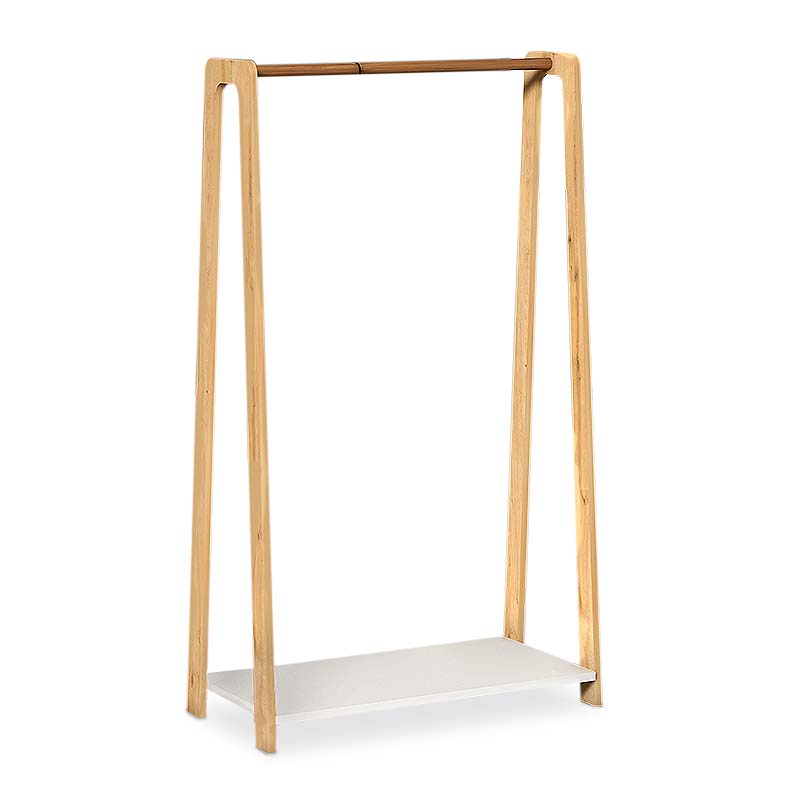 Έπιπλο εισόδου – Κρεμάστρα Como Megapap από μελαμίνη χρώμα λευκό – oak 74x38x138εκ.