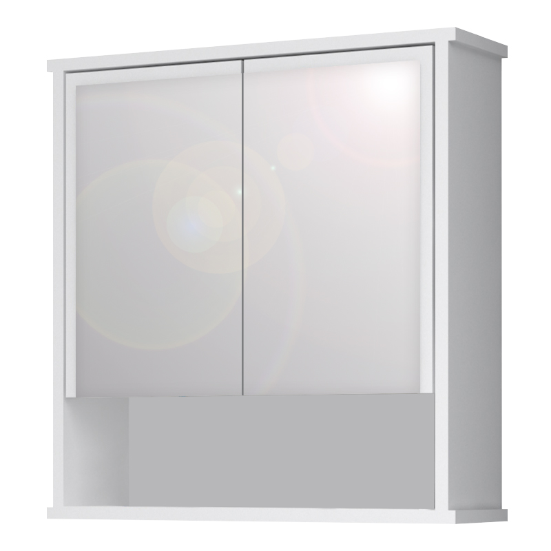 Καθρέπτης μπάνιου Delo Μegapap χρώμα λευκό 62×17,5×60εκ.