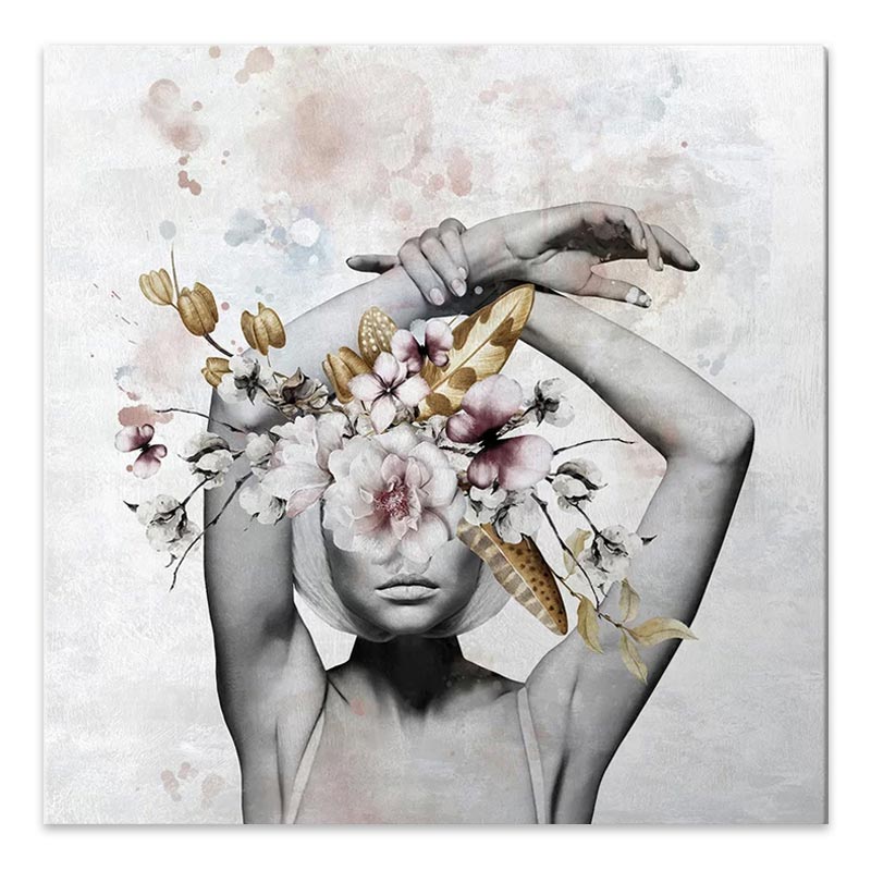 Πίνακας σε καμβά “Hidden Face” Megapap ψηφιακής εκτύπωσης 60x60x3 εκ.