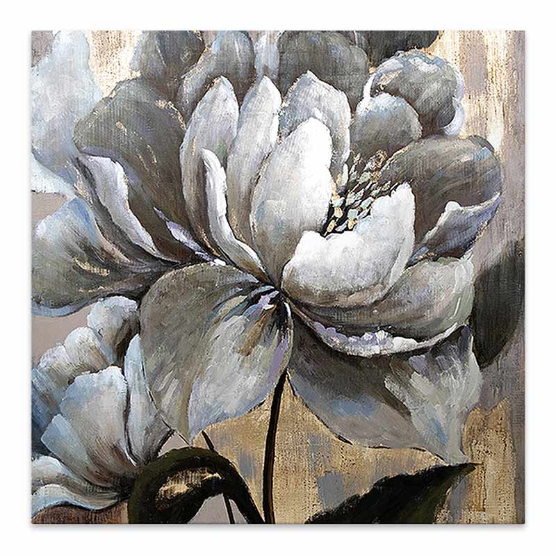 Πίνακας σε καμβά “White Magnolias” Megapap ψηφιακής εκτύπωσης 50x50x3εκ.