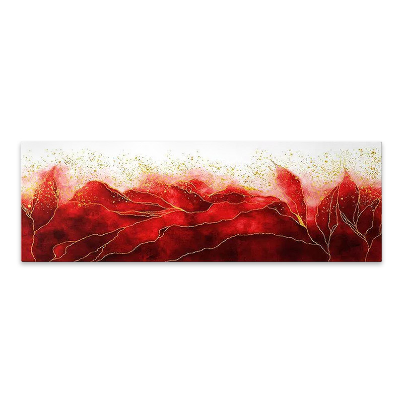 Πίνακας σε καμβά “Red Passion” Megapap ψηφιακής εκτύπωσης 120x40x3εκ.