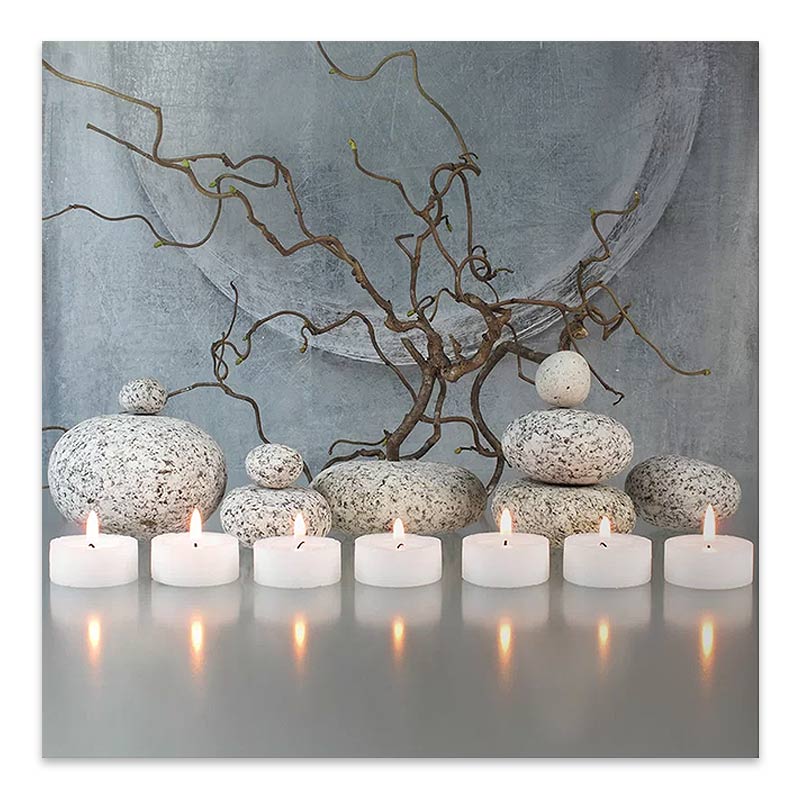 Πίνακας σε καμβά “Meditation” Megapap ψηφιακής εκτύπωσης 60x60x3εκ.