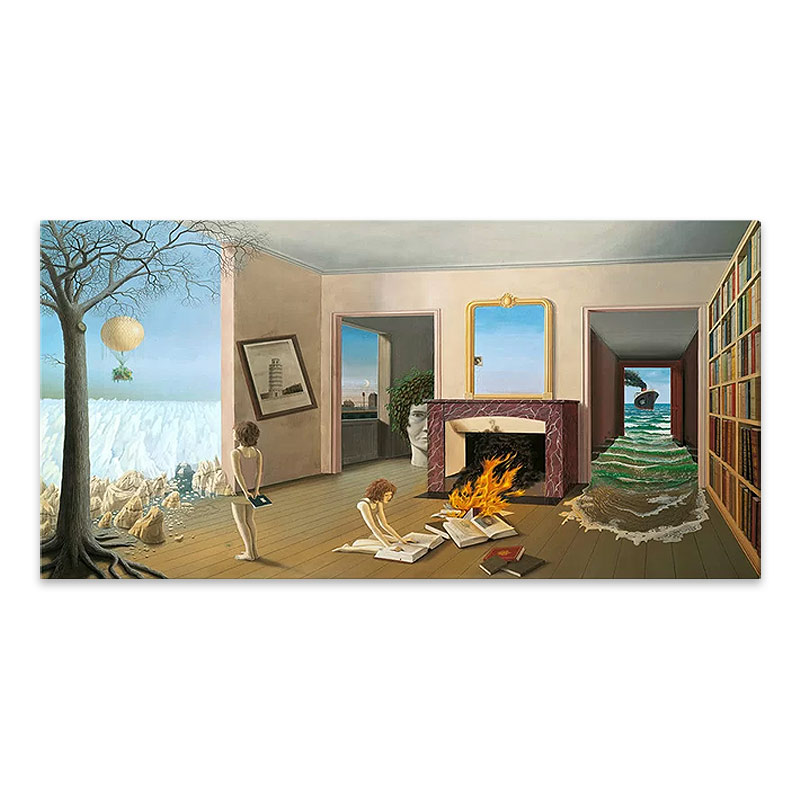 Πίνακας σε καμβά “Entre Les Trous De La Memoire” Megapap ψηφιακής εκτύπωσης 80x40x3εκ.