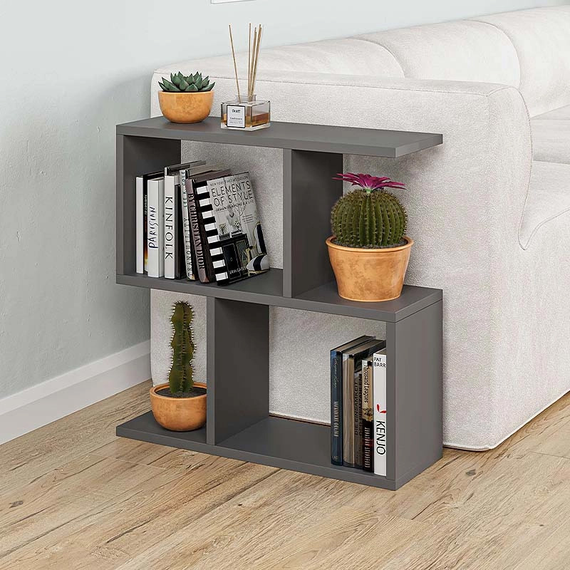 Τραπεζάκι βοηθητικό Homemania Megapap χρώμα ανθρακί 60x20x60εκ.