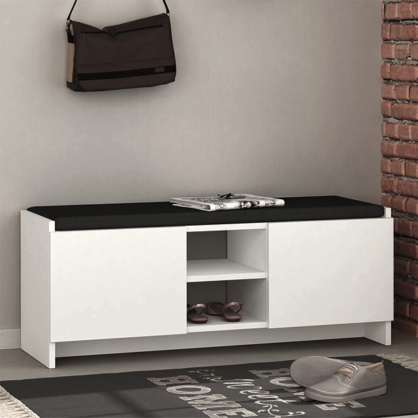 Παπουτσοθήκη Zulla Megapap χρώμα λευκό 110x37x43εκ.