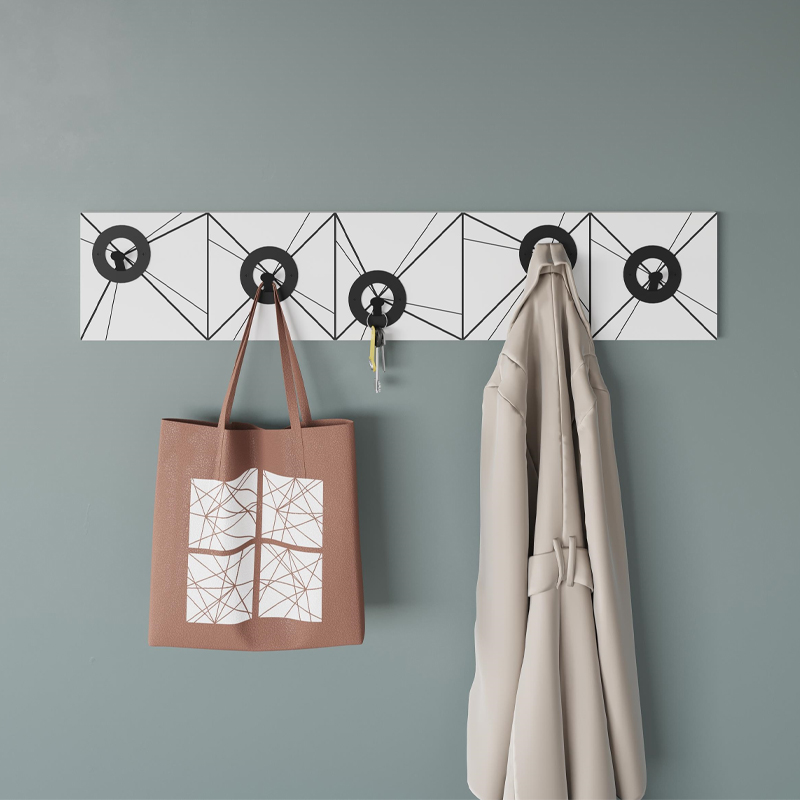 Κρεμάστρα τοίχου Vizy Megapap χρώμα λευκό 90×1,8×18εκ.