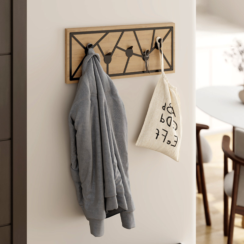 Κρεμάστρα τοίχου Trace Megapap χρώμα sapphire oak 74,6×1,8×26,6εκ.