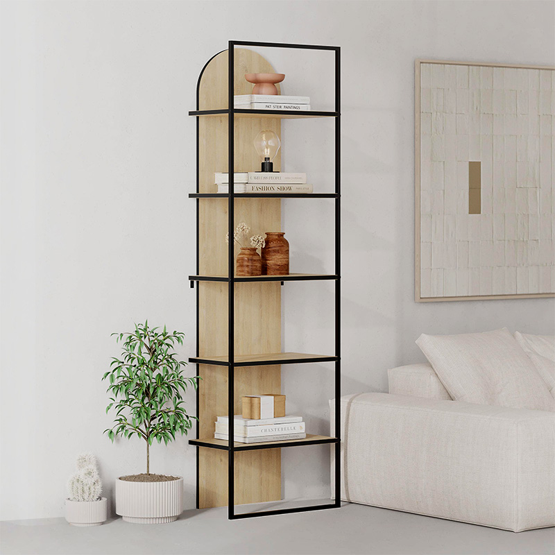 Βιβλιοθήκη Archy Megapap χρώμα sapphire oak 53×31,7×180εκ.