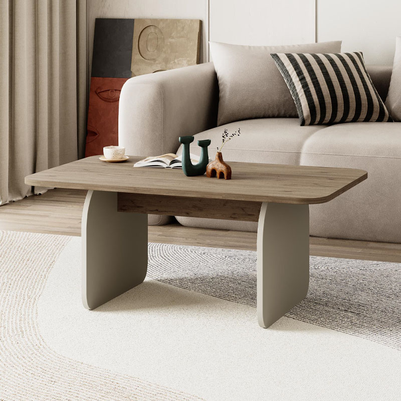 Τραπεζάκι σαλονιού Pietra Megapap χρώμα sepet oak – sandstone 100x60x41,8εκ.