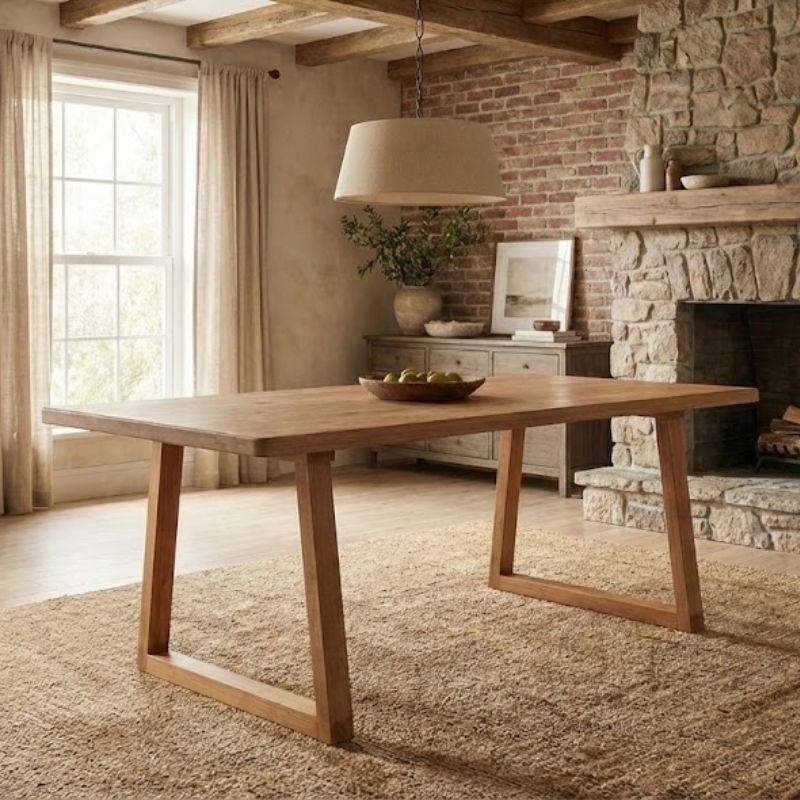 Τραπέζι Liora Megapap Mdf – ξύλινο χρώμα ακακίας 180x90x75εκ.