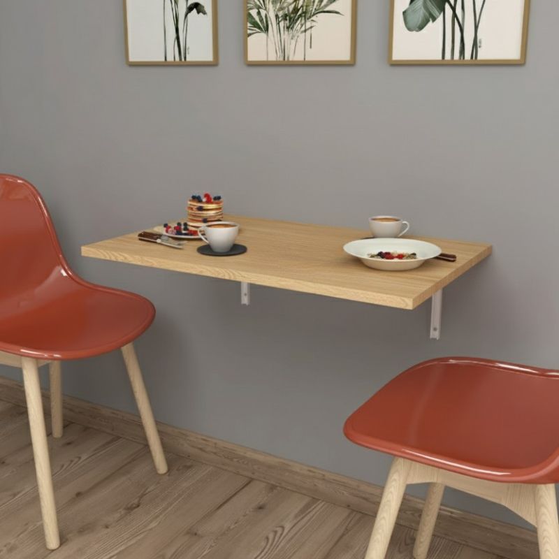 Τραπέζι κουζίνας – Γραφείο επιτοίχιο πτυσσόμενο Ravan Megapap χρώμα sapphire oak 72×45εκ.