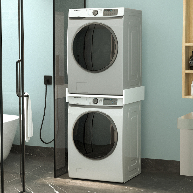 Βάση στήριξης πλυντηρίου – στεγνωτηρίου Sunta Megapap χρώμα λευκό 65,8×61,9×15εκ.