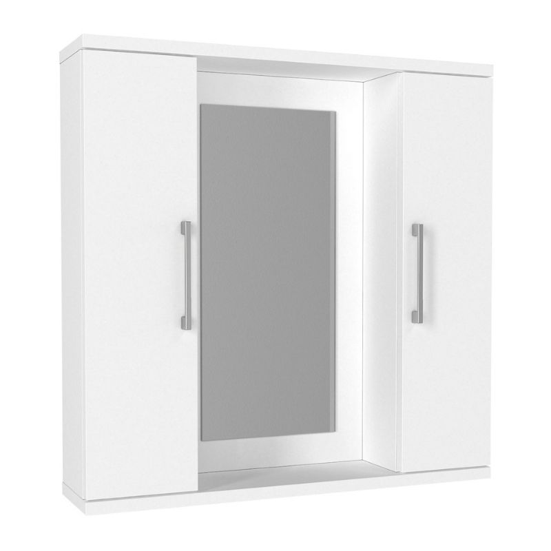 Καθρέπτης μπάνιου Surra Μegapap χρώμα λευκό 65×15,3×65εκ.