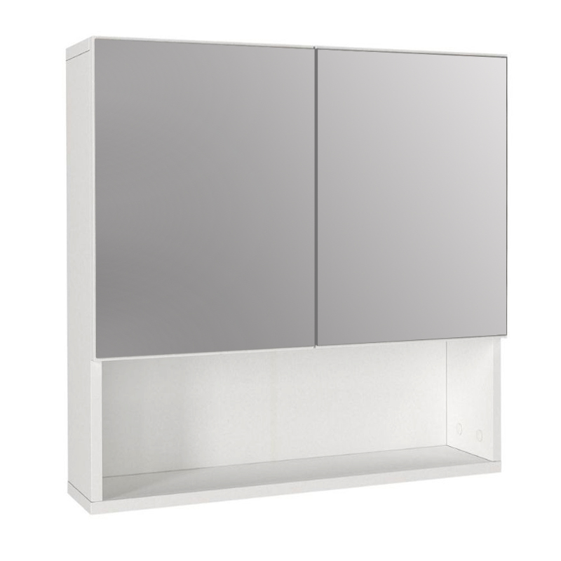 Καθρέπτης μπάνιου Trama Μegapap χρώμα λευκό 60×16,8×65εκ.