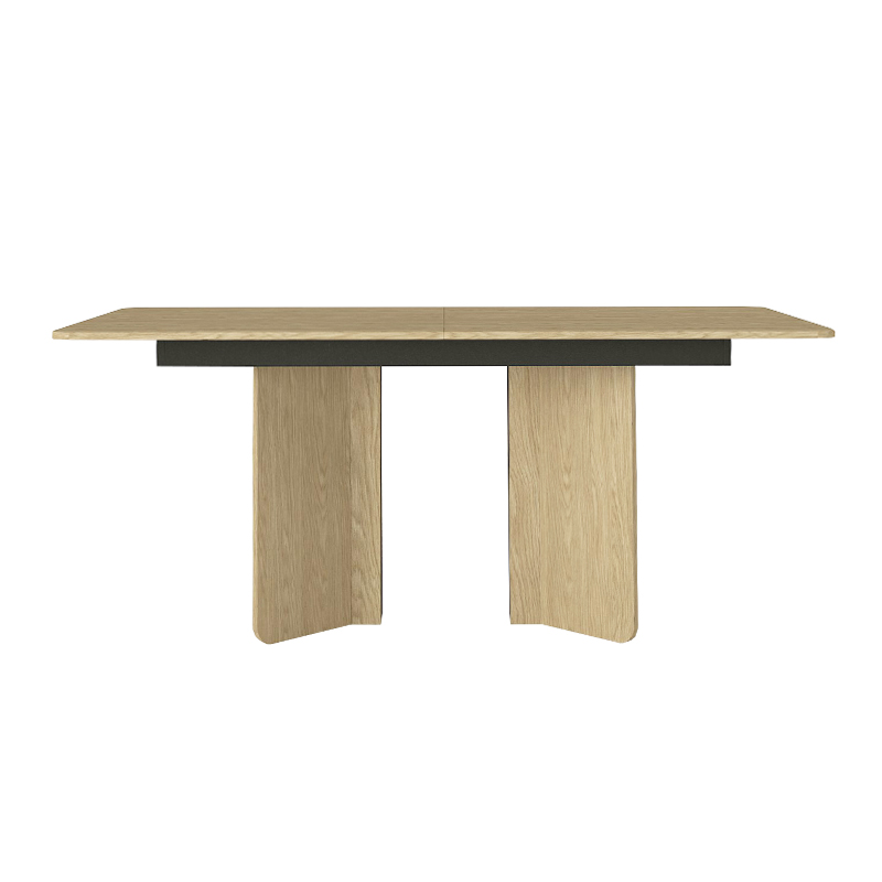 Τραπέζι Lava Megapap χρώμα rota oak - ανθρακί 180x90x76,8εκ. - Image 6