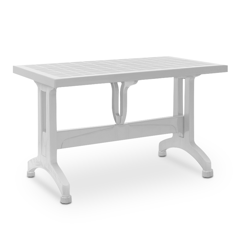 Τραπέζι πολυπροπυλενίου Callan Megapap χρώμα λευκό 140x80x73εκ.