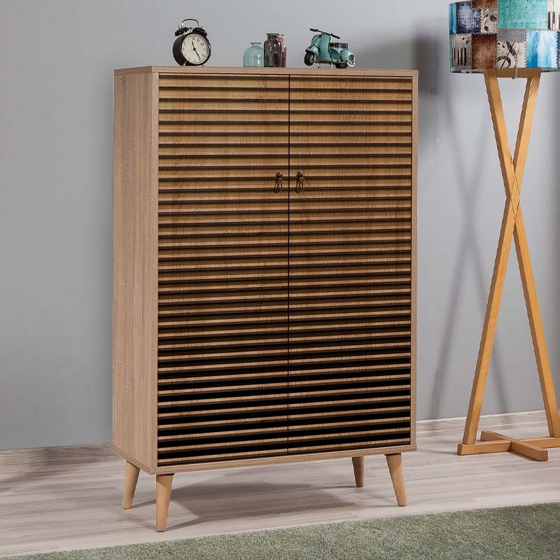 Παπουτσοθήκη – Ντουλάπι Soho Megapap χρώμα sonoma 80x36x127εκ.