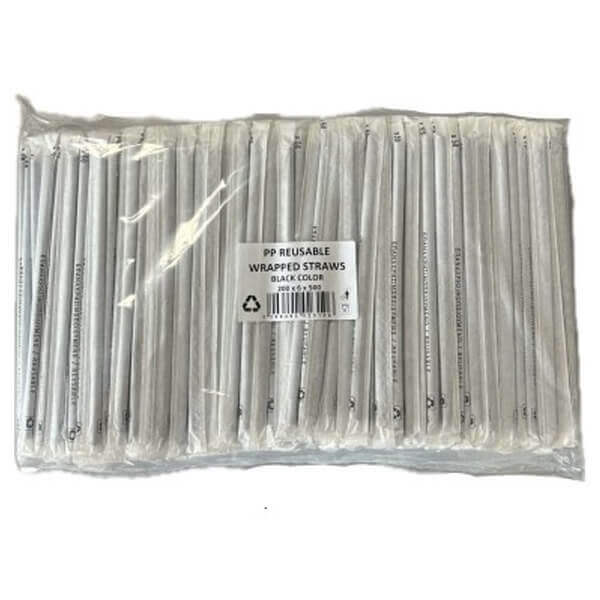 ΕΠΑΝΑΧΡΗΣ/ΝΟ ΚΑΛΑΜΑΚΙ ΦΡΑΠΕ ΝΤΥΜΕΝΟ 20cm ΜΑΥΡΟ 500τμχ