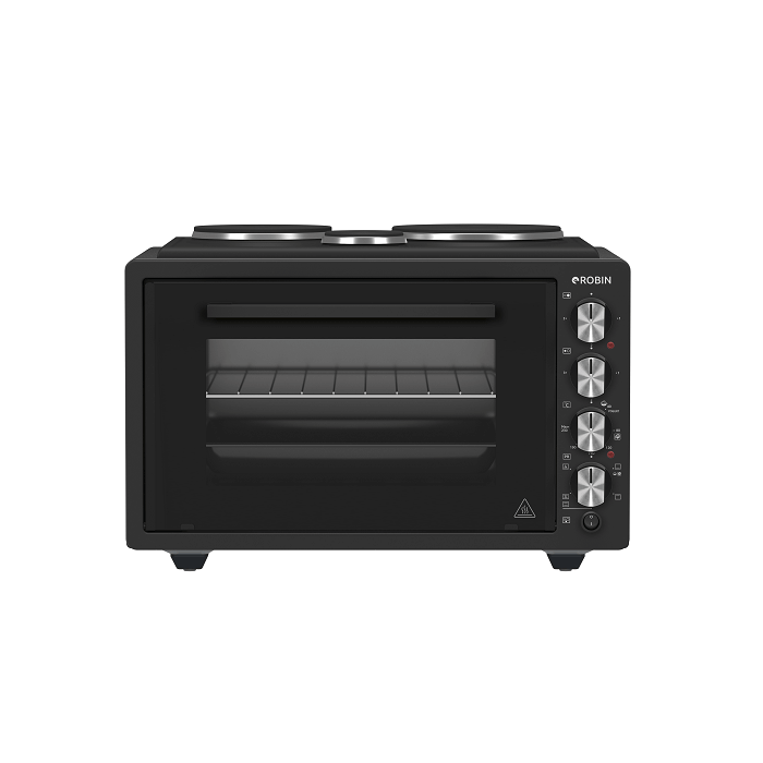 ΗΛΕΚΤΡΙΚΟ KOYZINAKI ROBIN ZK-45 42lt.ΜΑΥΡΟ ΜΕ 3 ΕΣΤΙΕΣ