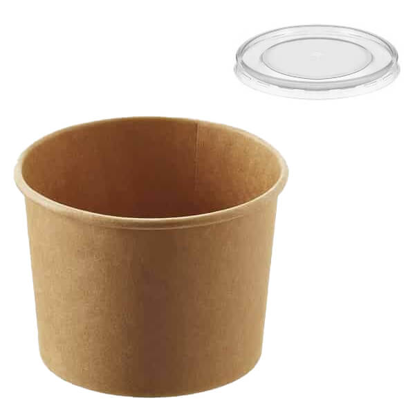 ΚΡΑΦΤ ΜΠΩΛ ΣΟΥΠΑΣ ΜΕ ΚΑΠΑΚΙ 480ml (16oz) 50τμχ