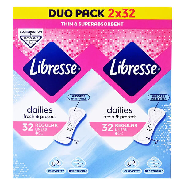 LIBRESSE ΣΕΡΒΙΕΤΑΚΙΑ NORMAL DUO PACK 64τμχ
