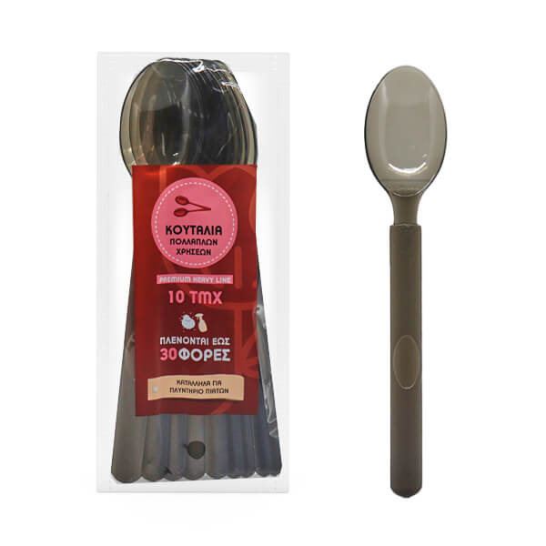 ΚΟΥΤΑΛΙΑ ΜΑΥΡΑ 18cm HEAVY ΕΠΑΝΑΧΡ/ΜΕΝΑ 10τμχ