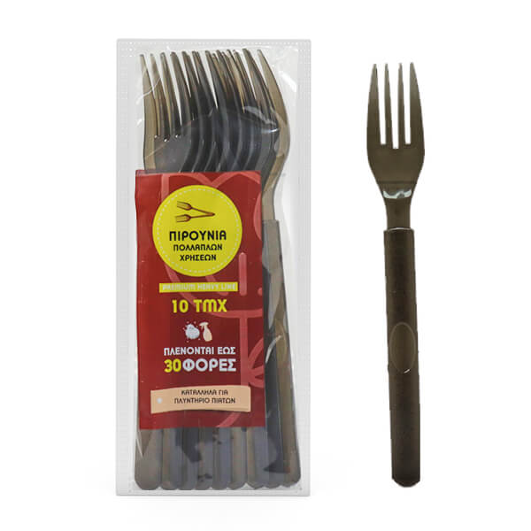 ΠΗΡΟΥΝΙΑ ΜΑΥΡΑ 18cm HEAVY ΕΠΑΝΑΧΡ/ΜΕΝΑ 10τμχ