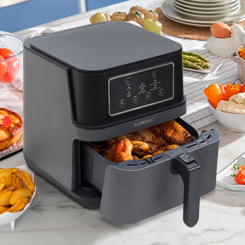 Φριτέζα αέρος – AirFryer LUXELL με αποσπώμενο κάδο 7,5lt χρώμα μαύρο 1550-1850W