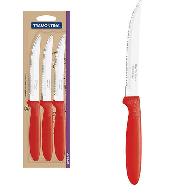 IPANEMA ΜΑΧΑΙΡΙ STEAK ΚΟΚΚΙΝΟ ΣΕΤ 3τμχ