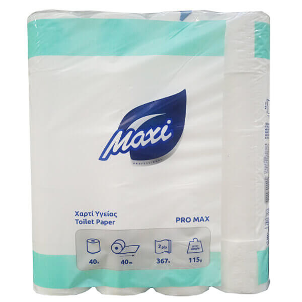 MAXI ΧΑΡΤΙ ΥΓΕΙΑΣ 2φυλλο 115gr. 40ρολα
