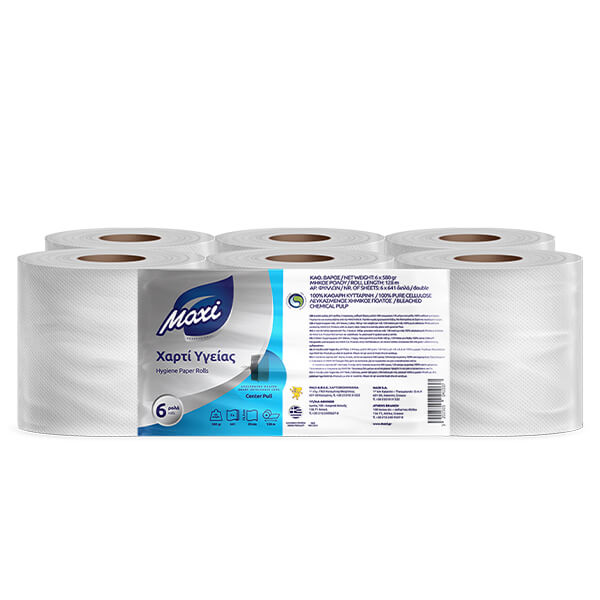 MAXI ΧΑΡΤΙ ΥΓΕΙΑΣ CENTERPULL 6x600gr