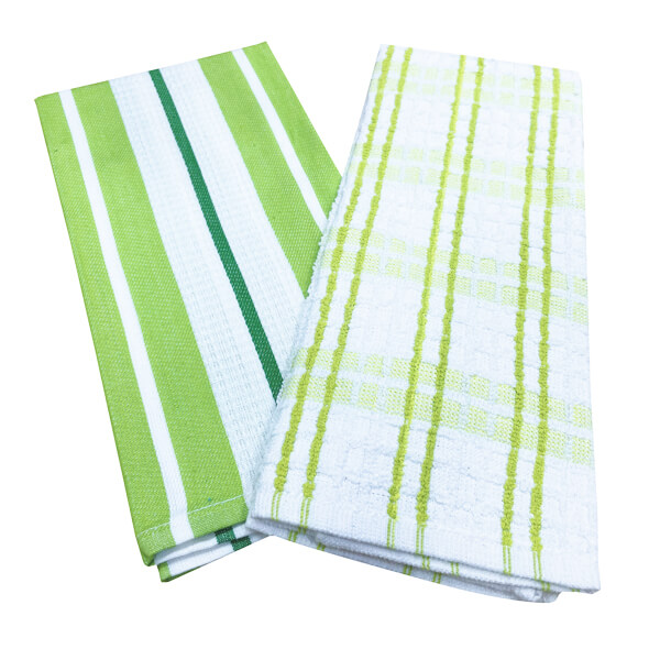 ΠΕΤΣΕΤΕΣ ΚΟΥΖΙΝΑΣ ΚΑΡΩ ΛΕΥΚΟ – ΠΡΑΣΙΝΟ ΣΕΤ 2τμχ 40x60cm