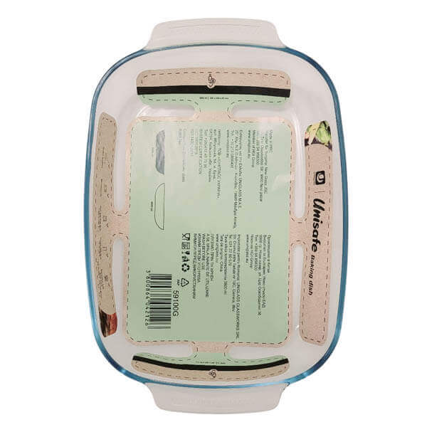 ΤΑΨΙ ΠΥΡΙΜΑΧΟ UNIGLASS (59100) ΟΡΘΟΓΩΝΙΟ 3.8lt 38Χ25Χ6.5