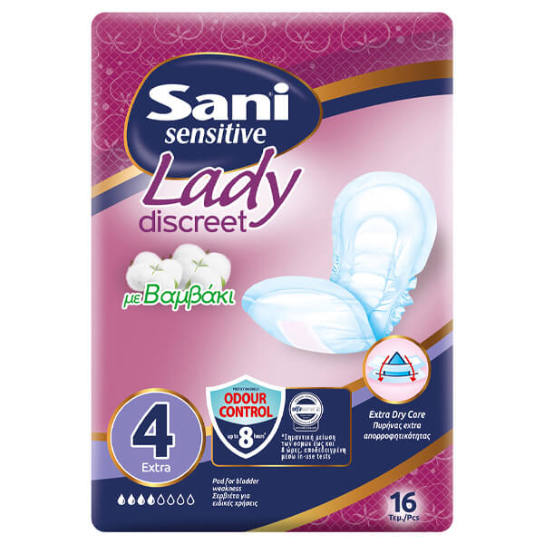 SANI LADY ΣΕΡΒΙΕΤΕΣ No4 EXTRA 16τμχ