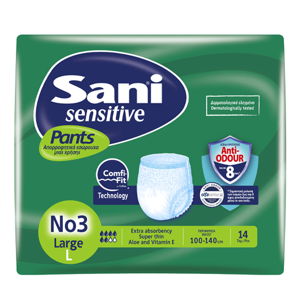 SANI PANTS ΕΣΩΡΟΥΧΑ ΑΚΡΑΤΕΙΑΣ No3 LARGE 14τμχ