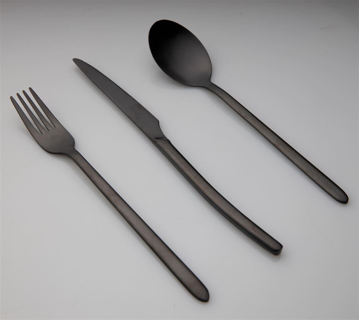 CUBA ΜΑΧΑΙΡΟΠΗΡΟΥΝΑ ΜΑΥΡΑ ΜΑΤ 18/0 ΣΕΤ 24τμχ