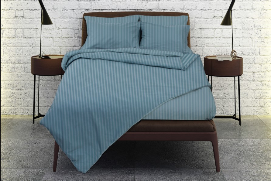 ΣΕΤ ΣΕΝΤΟΝΙΑ GLAMOUR ΧΡΩΜΑ ΜΠΛΕ 240Χ280cm