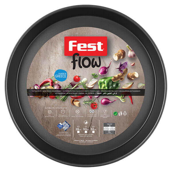 FEST FLOW ΤΑΨΙ ΣΤΡΟΓΓΥΛΟ 32cm