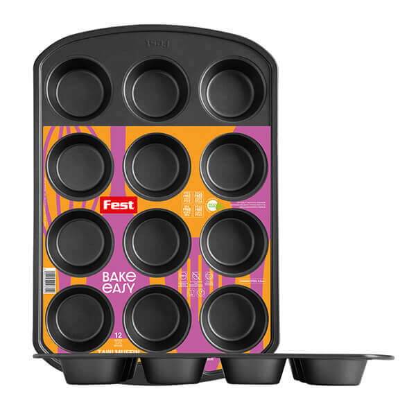 FEST ΤΑΨΙ MUFFIN 12θέσεων 39,5×26,5×3.5cm