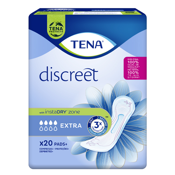 TENA ΣΕΡΒΙΕΤΕΣ DISCREET EXTRA 20τμχ